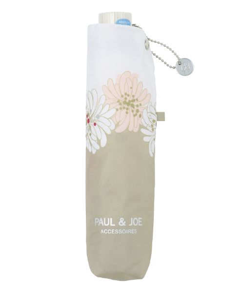 日本 PAUL & JOE ACCESSOIRES 摺疊傘/ Chrysantheme/ Beige