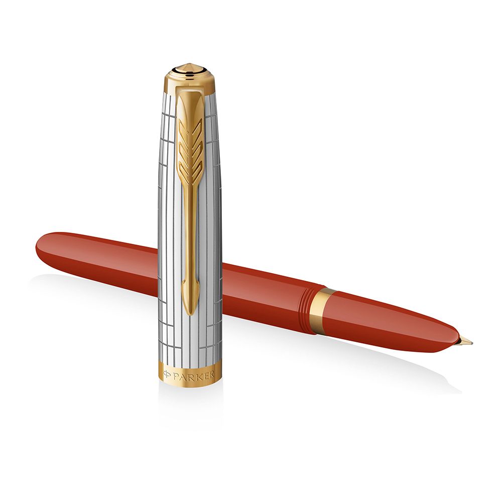 PARKER 51雅致系列狂放紅鋼筆/ F尖