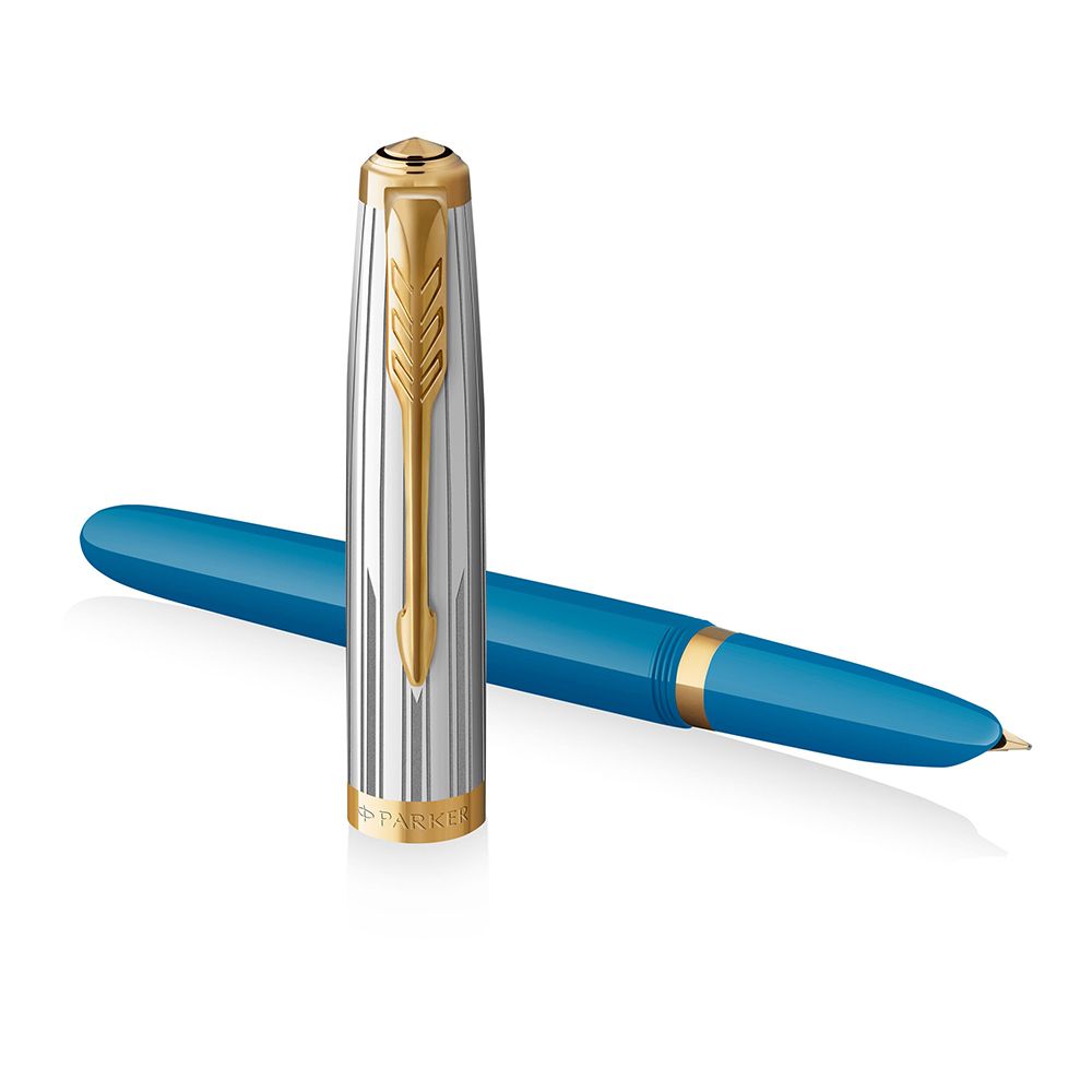 PARKER 51雅致系列土耳其藍鋼筆/ F尖