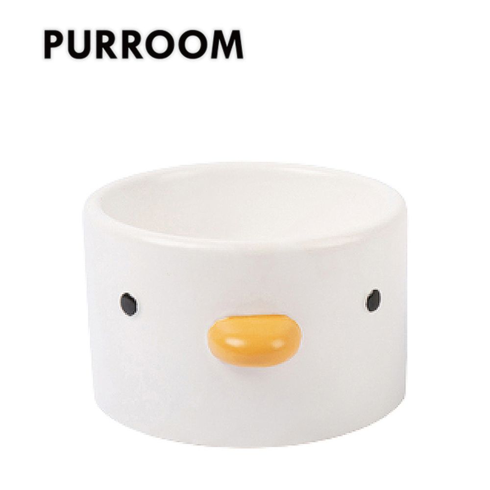 PURROOM 陶瓷寵物碗 小雞平口碗