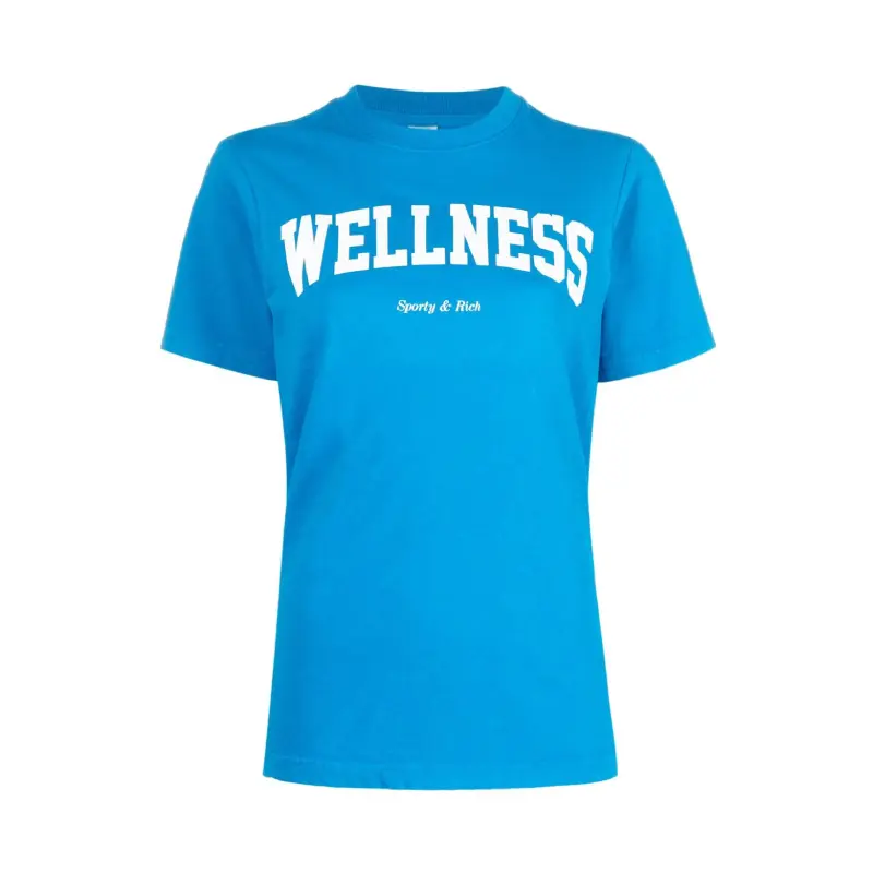 Sporty&Rich 寶藍色WELLNESS短袖TEE/XS