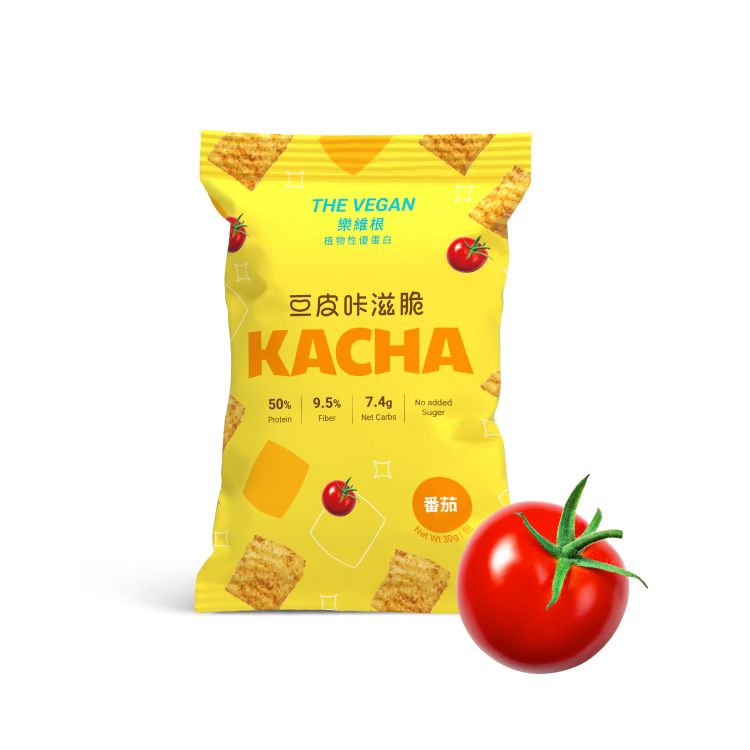 THE VEGAN 樂維根 KACHA!豆皮咔滋脆-番茄30g/*6包(五辛素)