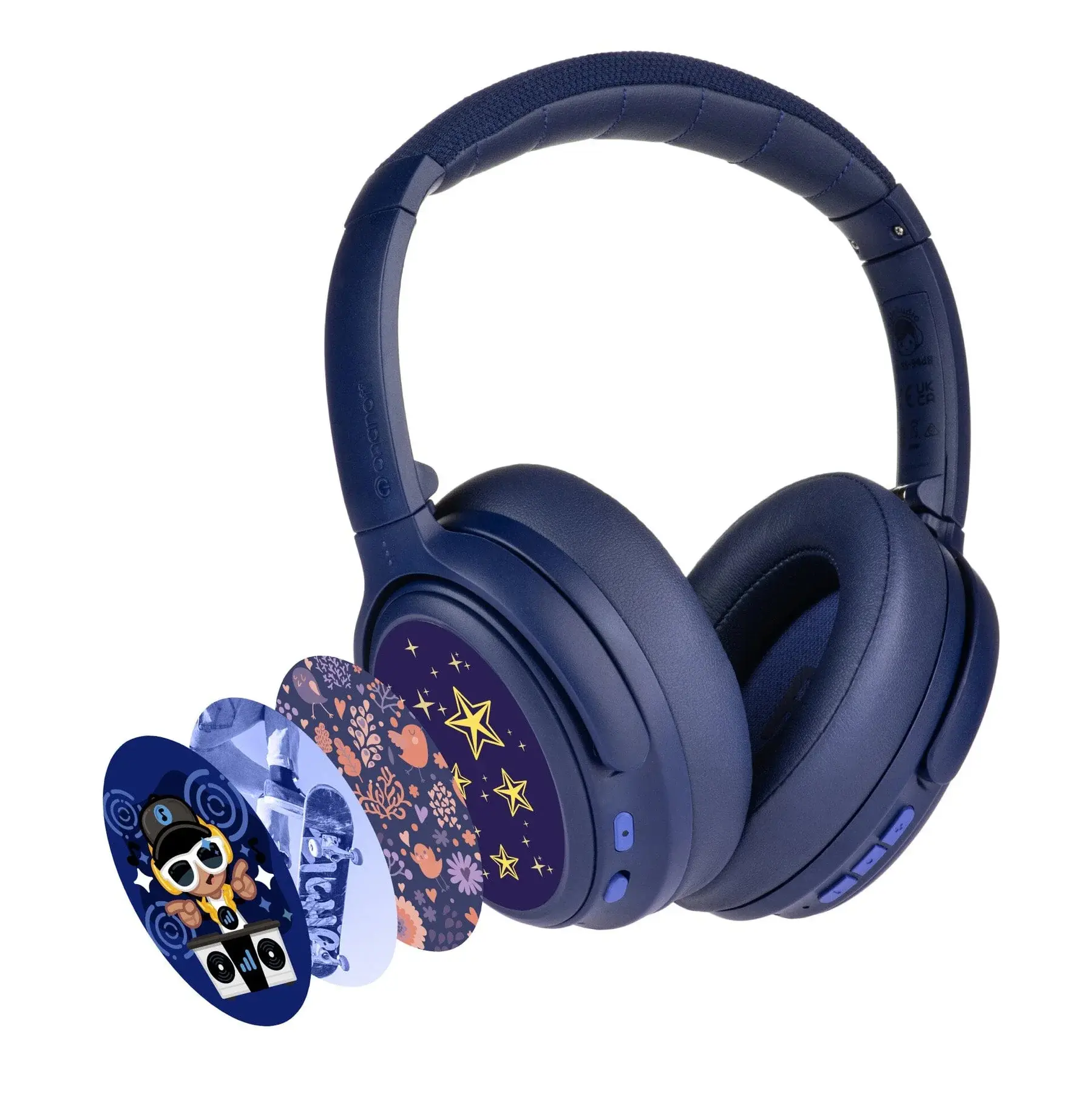 BuddyPhones Cosmos Fun 藍芽降噪旅遊系列 兒童耳機 (深藍色)