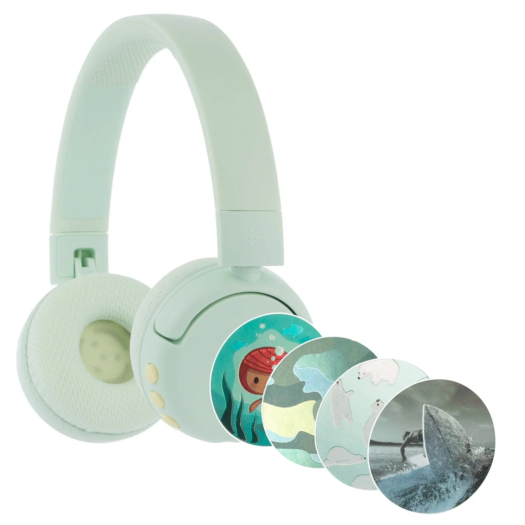 BuddyPhones POP Fun 藍芽旅遊系列 兒童耳機 (綠色)