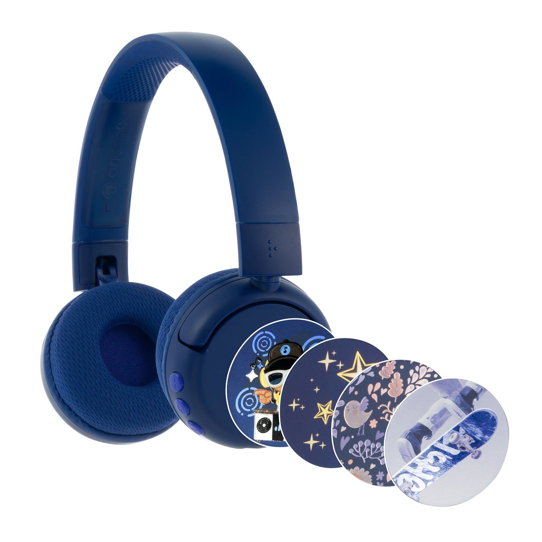 BuddyPhones POP Fun 藍芽旅遊系列 兒童耳機 (深藍色)