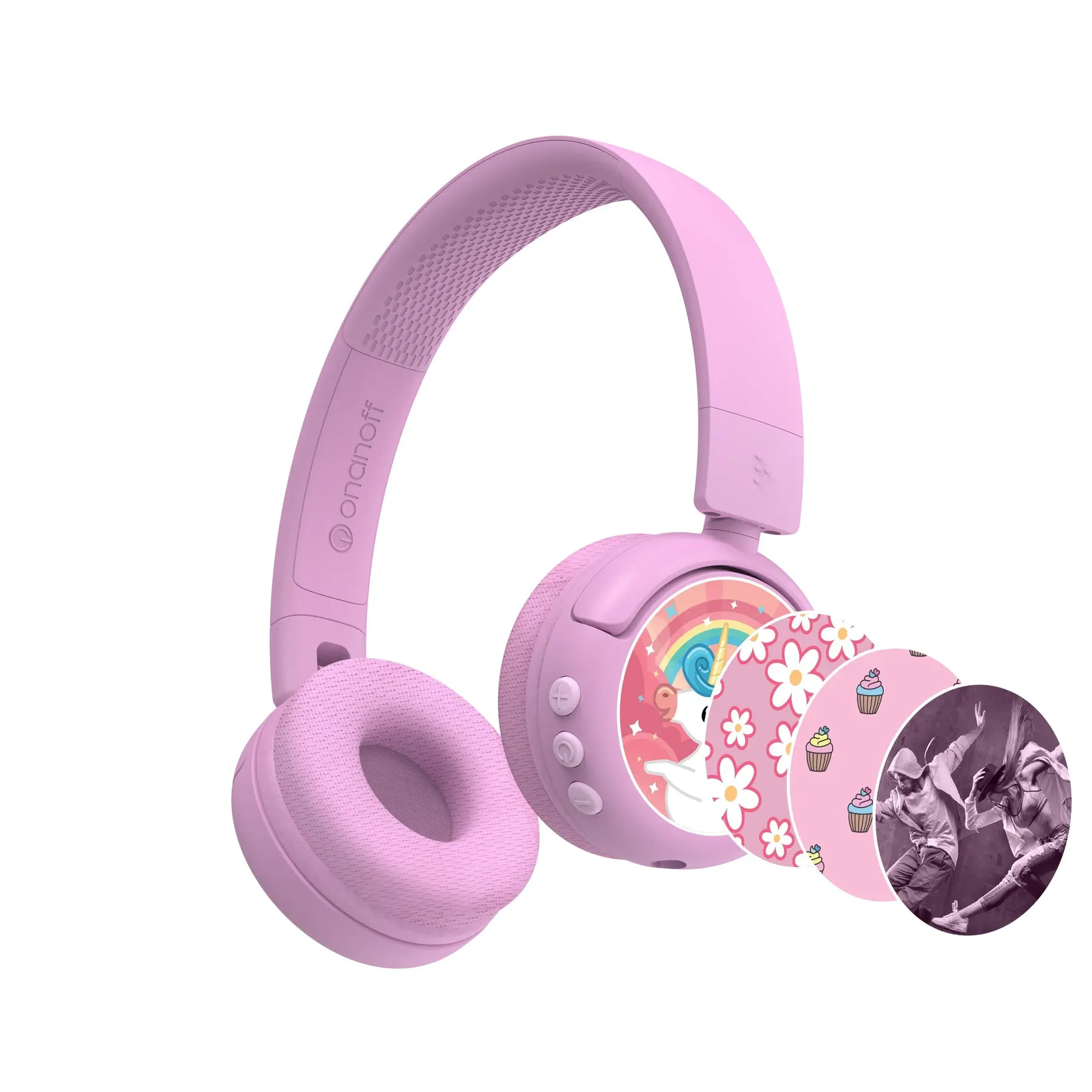 BuddyPhones POP Fun 藍芽旅遊系列 兒童耳機 (粉色)