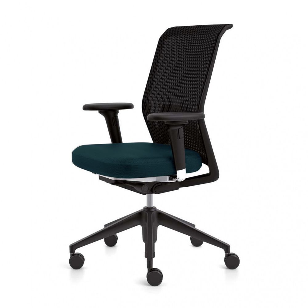 北歐櫥窗/Vitra ID Mesh 全能網格辦公椅(深灰椅背 x 瀝青色座墊、2D扶手)