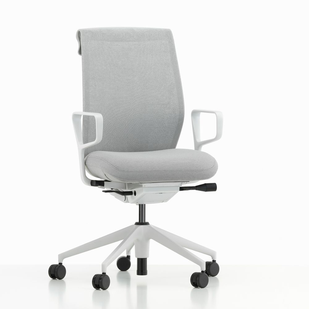 北歐櫥窗/Vitra ID Cloud 全能雲端辦公椅(奶油灰椅背 x 奶油灰座墊、環形扶手)