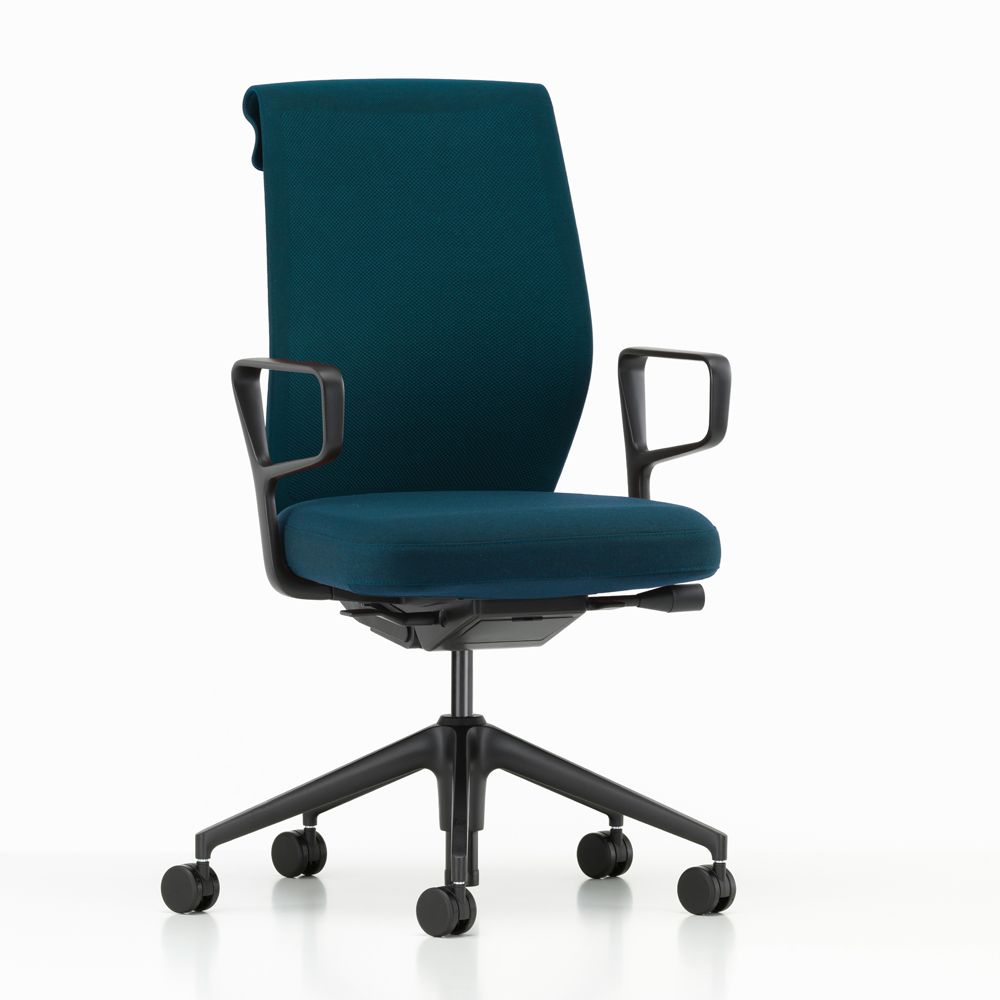 北歐櫥窗/Vitra ID Cloud 全能雲端辦公椅(瀝青椅背 x 瀝青座墊、環形扶手)
