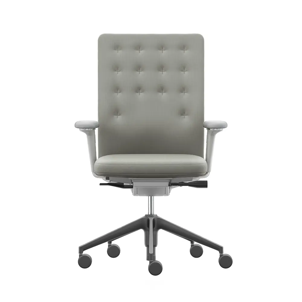 北歐櫥窗/Vitra ID Trim 全能筆挺辦公椅(中背、淺白灰、3D扶手)