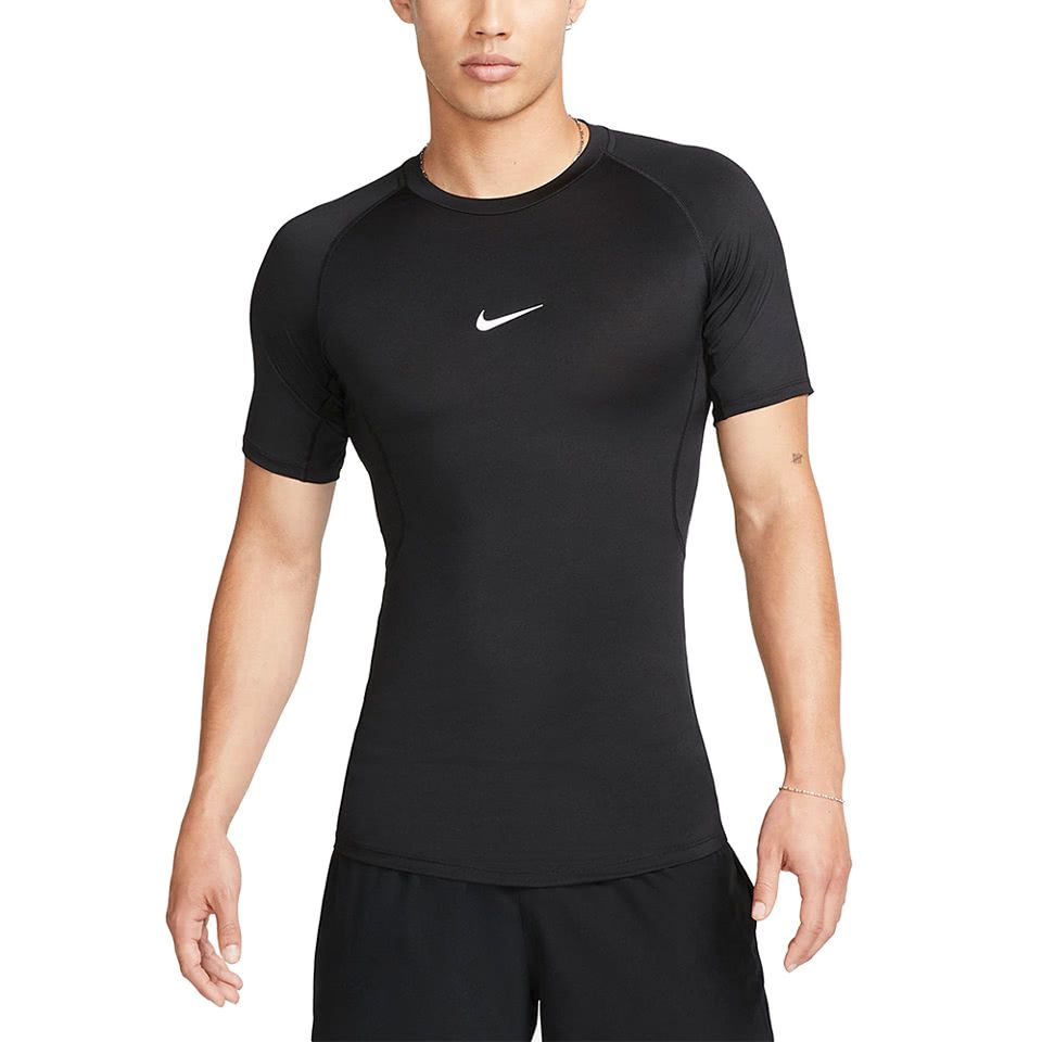 【NIKE】AS M NP DF TIGHT TOP SS 運動短袖上衣/黑/男款-FB7933010/ M
