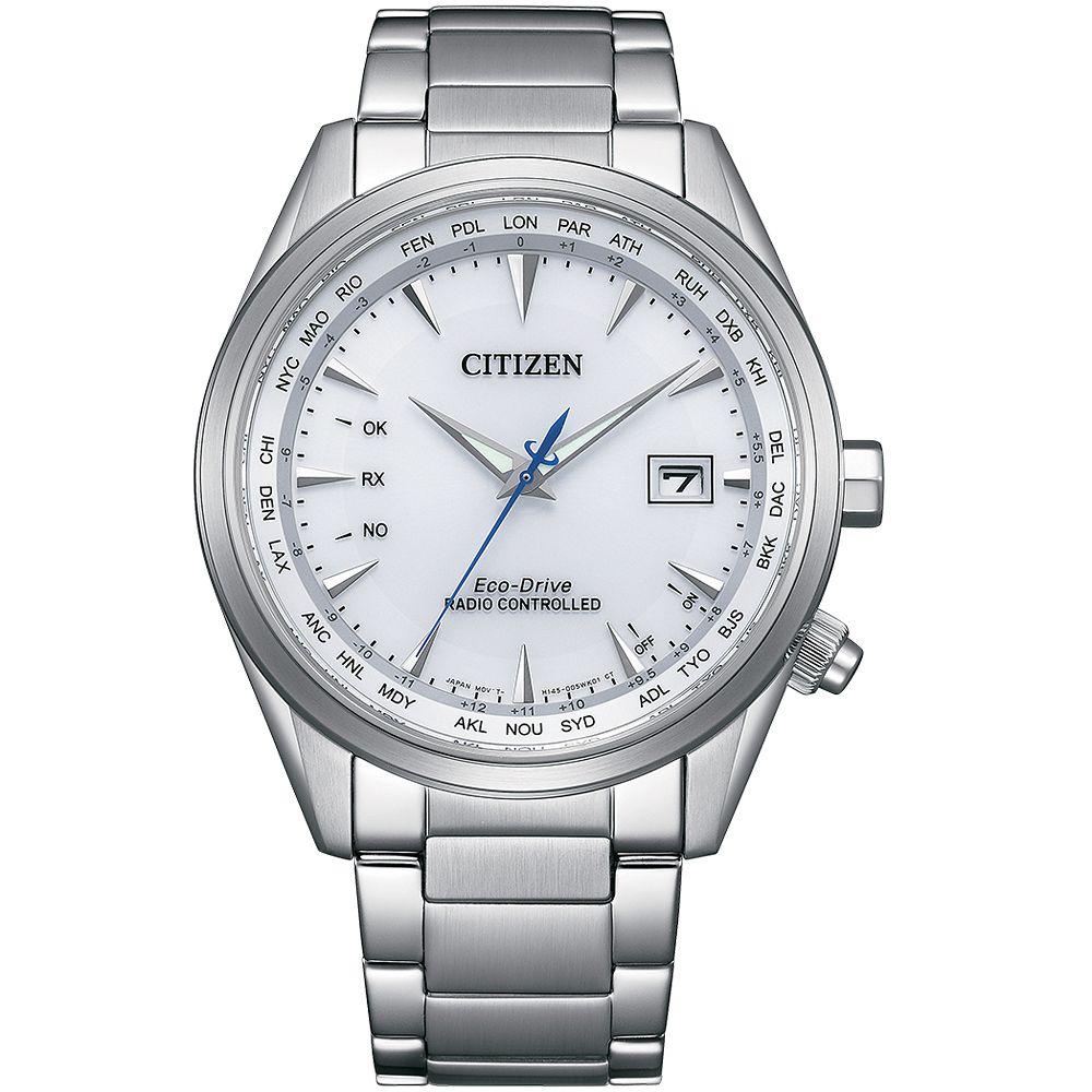 CITIZEN 星辰 亞洲限定 光動能電波萬年曆手錶 CB0270-87A