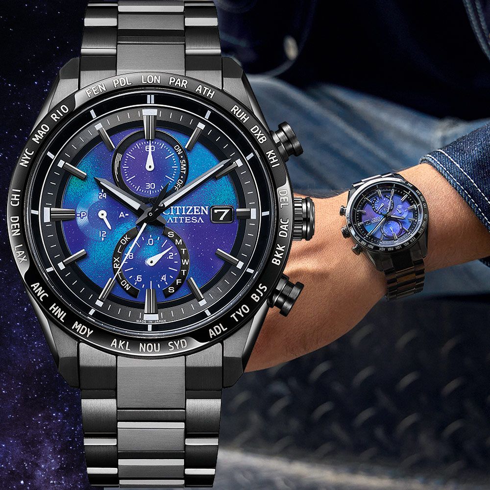 CITIZEN 星辰 官方授權 HAKUTO-R限定 鈦金屬 光動能電波計時手錶 AT8285-68Z