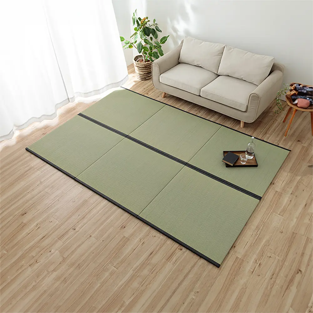 ✔️有效調節室內濕度👉IKEHIKO 撥水榻榻米Rise 藺草原色 88x88cm