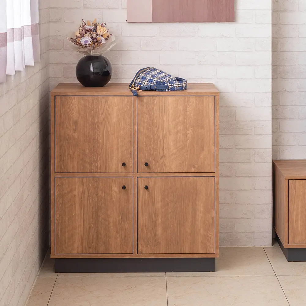 TZUMii莫爾四格四門櫃/書櫃/收納櫃/置物櫃