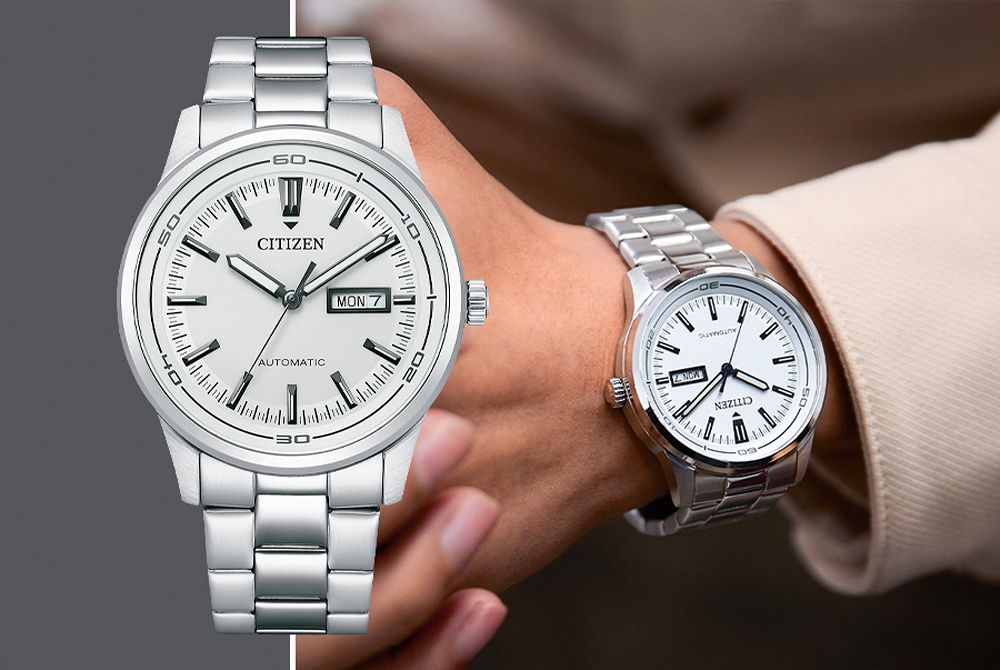 CITIZEN 星辰 限量 Day-Date 日曆機械錶 NH8400-87A
