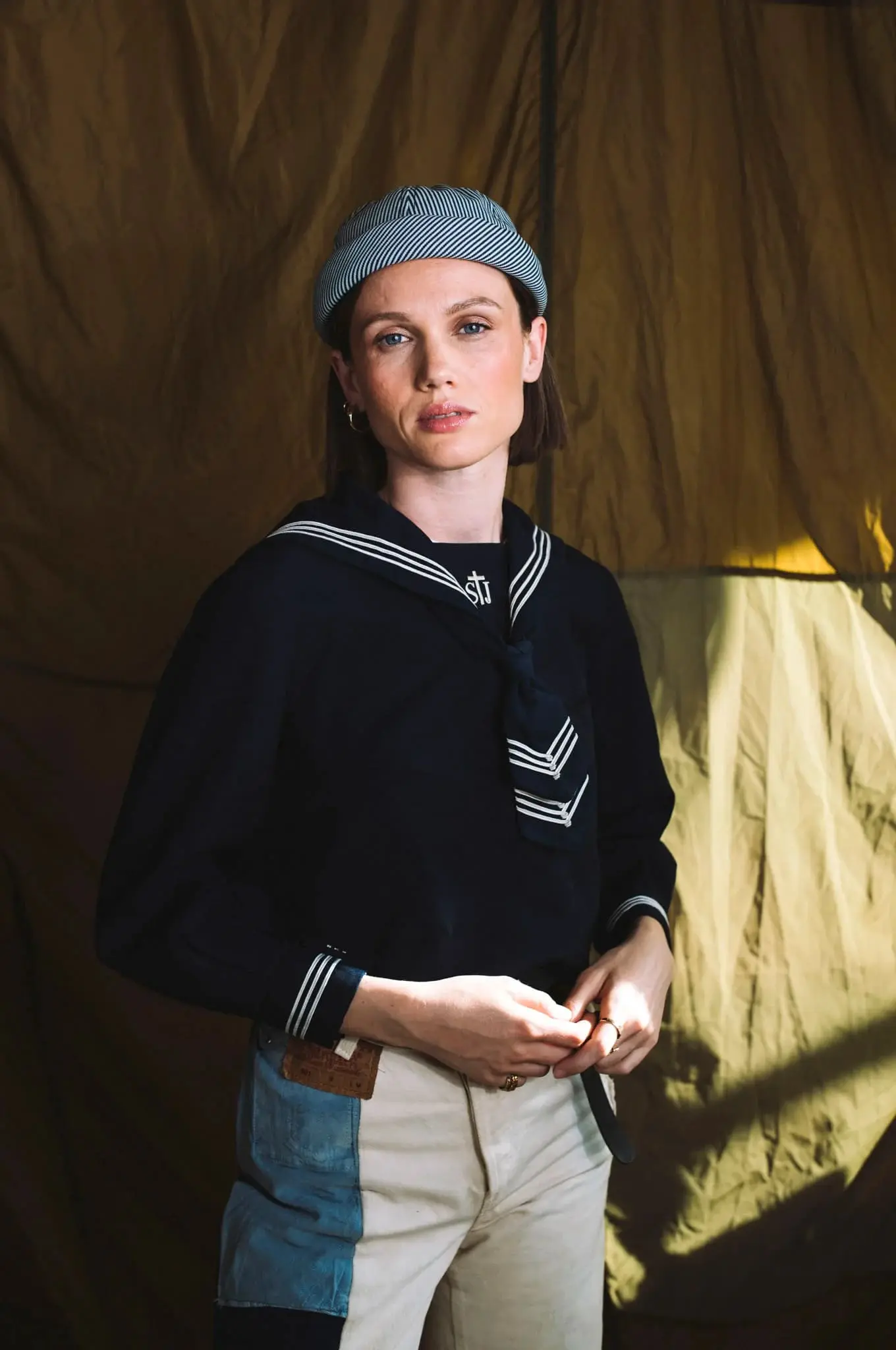 Béton Ciré 水兵帽 Blue Stripe 藍條紋/ L/XL