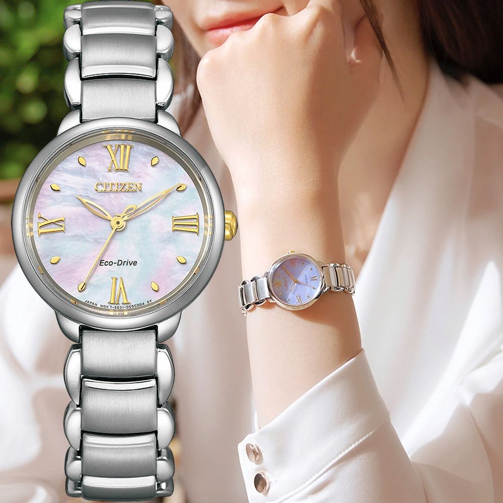 CITIZEN 星辰 聖誕節推薦錶 L系列 光動能女錶 EM0927-87Y