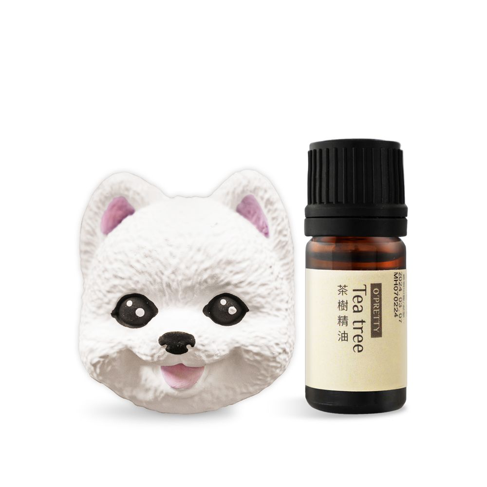 O'Pretty 歐沛媞 室內/車用 香氛擴香組/ 博美擴香石+茶樹草本精油(5ml)