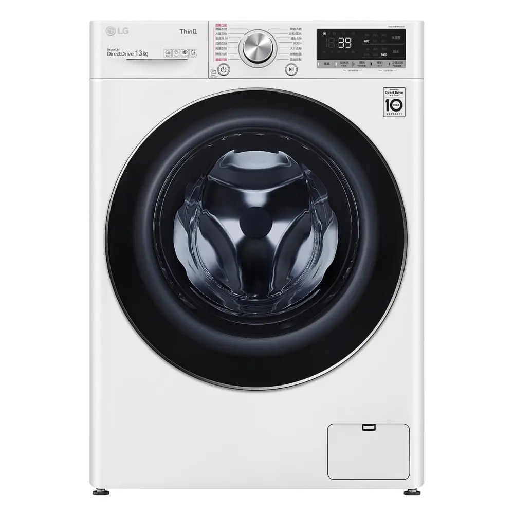 【LG 樂金】13公斤 蒸氣滾筒洗衣機 (蒸洗脫)(冰瓷白) WD-S13VBW