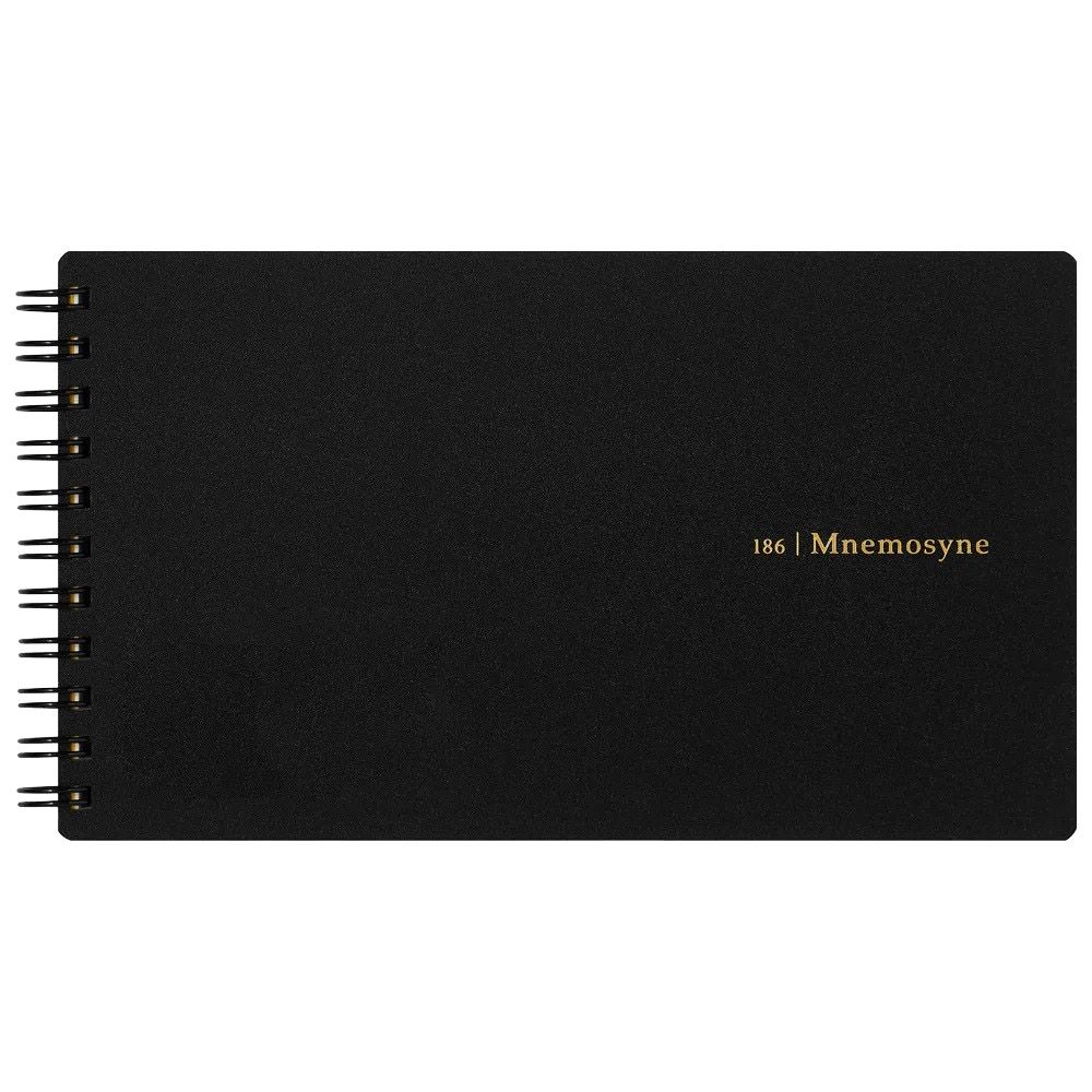 maruman Mnemosyne 5mm方格線圈筆記本/ 長型