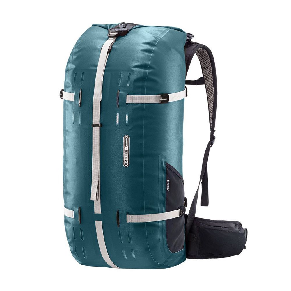 ORTLIEB Atrack 防水運動背包 45L 溯溪防水包 雙肩機能包 戶外防水袋 登山後背包 休閒旅遊包/ 45L/藍綠色