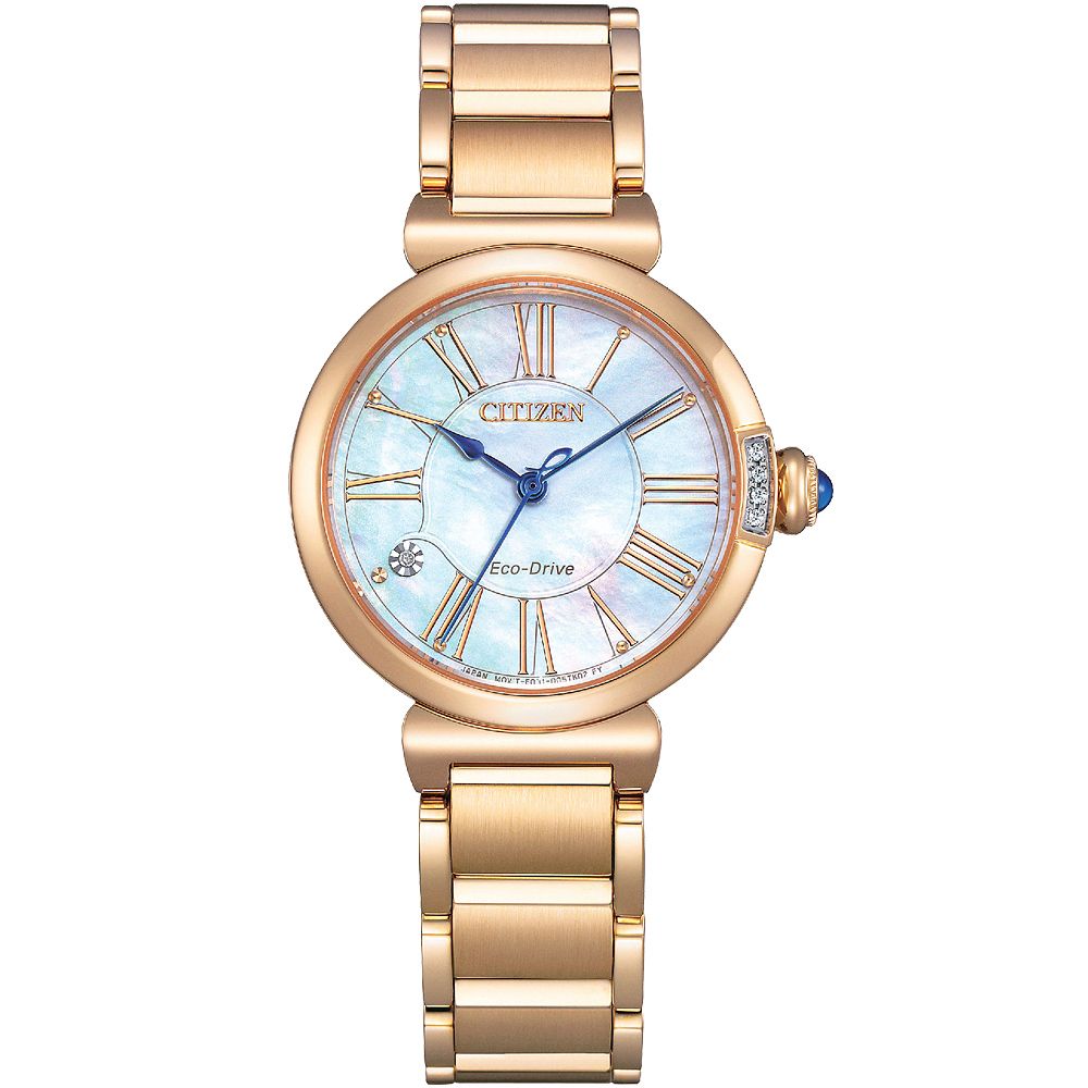 CITIZEN 星辰 L系列 幸福鈴蘭永恆款光動能女錶 EM1063-89D