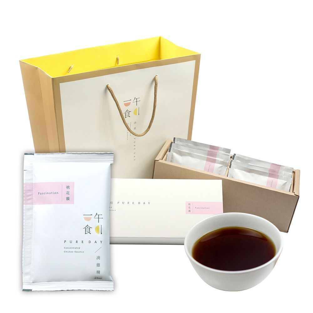 冷凍【一午一食】桃花韻滴雞精(10入/禮盒裝)-65ml/包