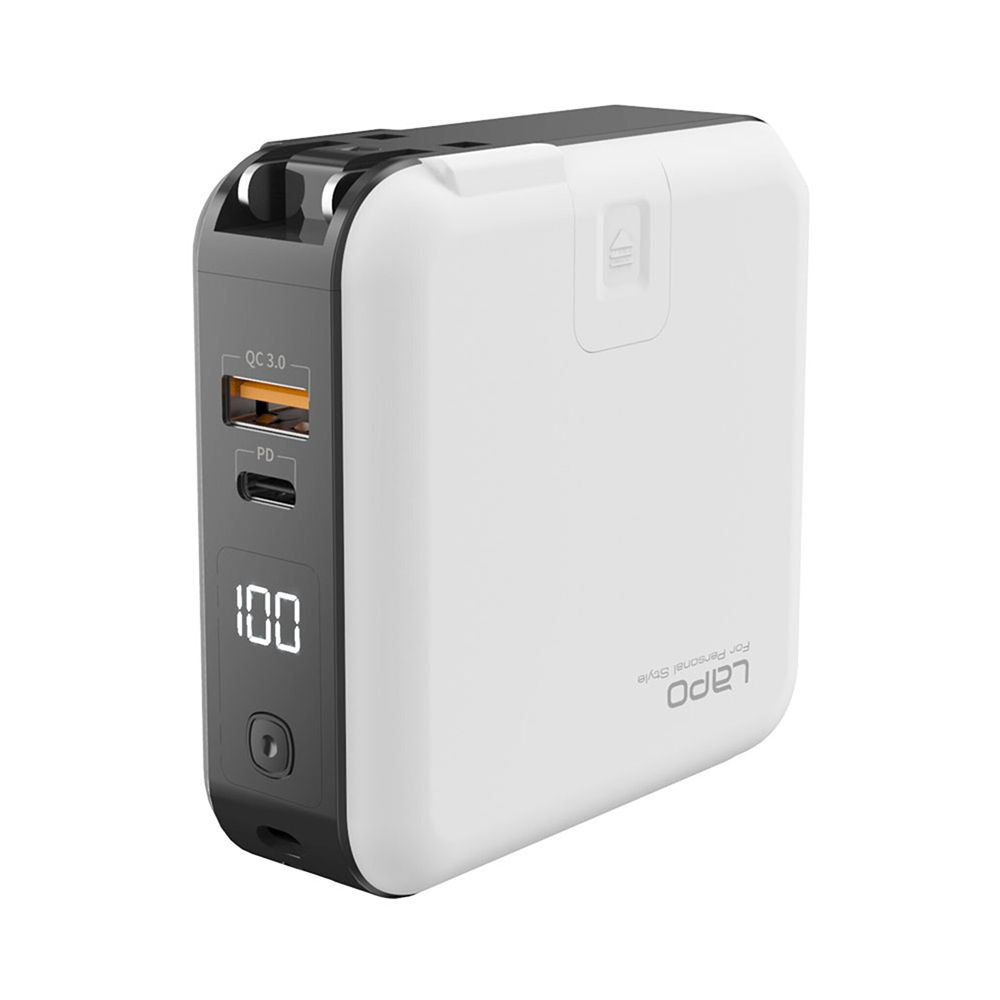 【LaPO】升級二代WT-03CM 多功能無線充行動電源 10000mAh/ 布雷克白