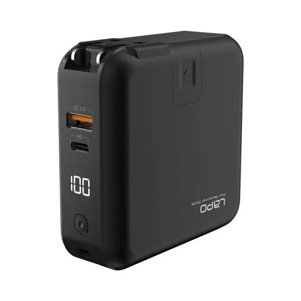 【LaPO】升級二代WT-03CM 多功能無線充行動電源 10000mAh/ 夜幕黑