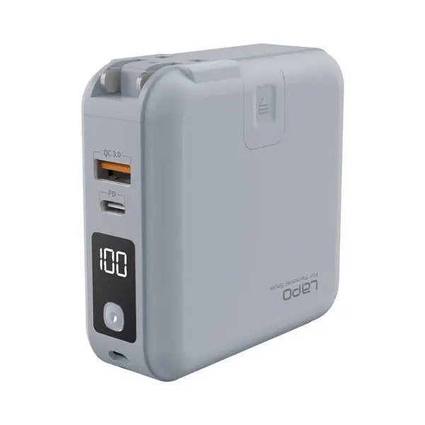 【LaPO】升級二代WT-03CM 多功能無線充行動電源 10000mAh/ 迷霧灰
