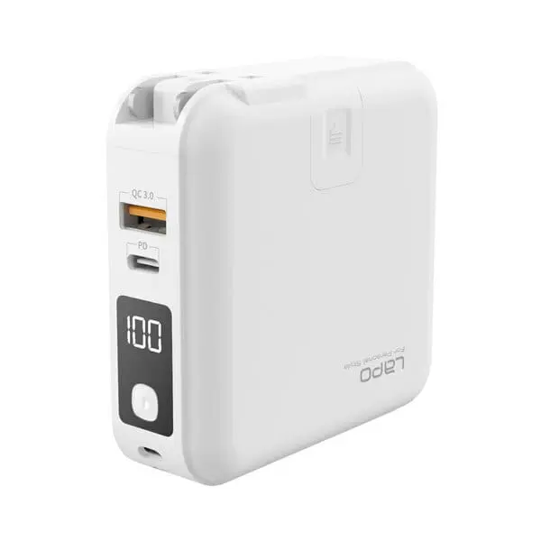 【LaPO】升級二代WT-03CM 多功能無線充行動電源 10000mAh/ 曙光白