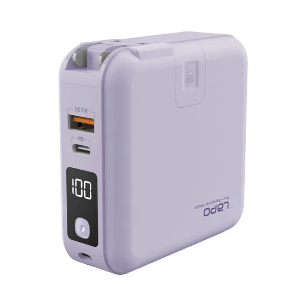 【LaPO】升級二代WT-03CM 多功能無線充行動電源 10000mAh/ 海芋紫