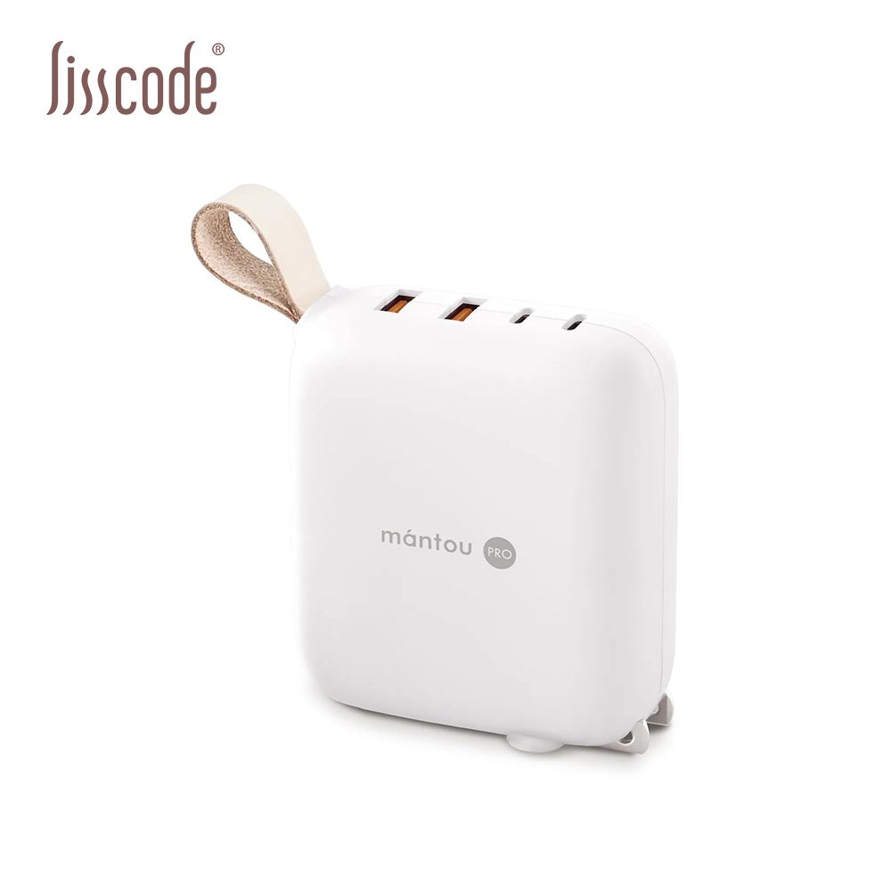 【Lisscode】Mantou Pro 100W氮化鎵PD充電器 | 2C+2A 小饅頭 四孔充電器 LA-100-WH 雲朵白