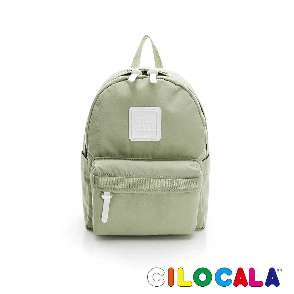 CILOCALA 亮彩尼龍防潑水後背包-小-秋草綠