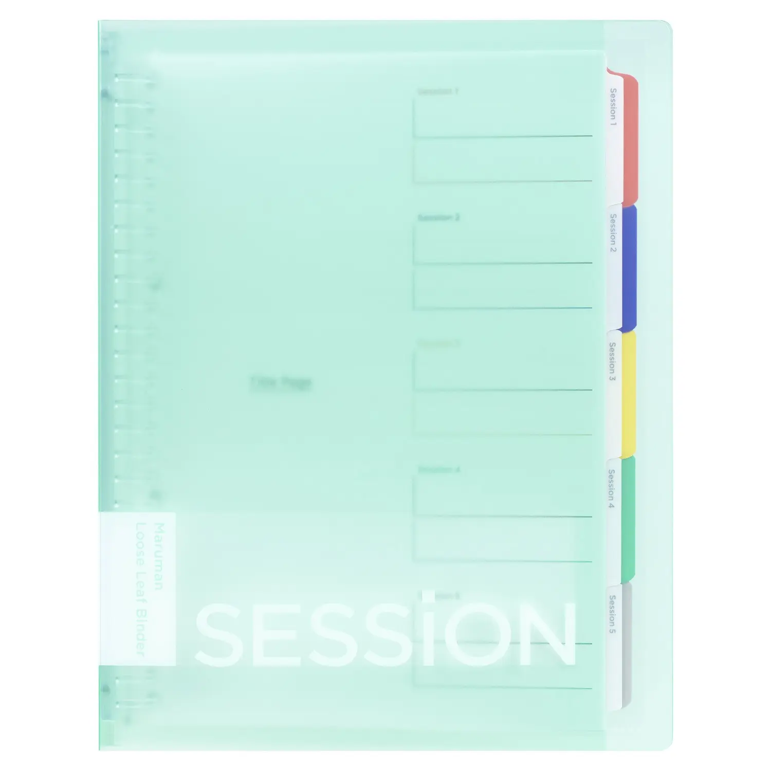 maruman SESSION 26孔夾/ B5/ 薄荷綠