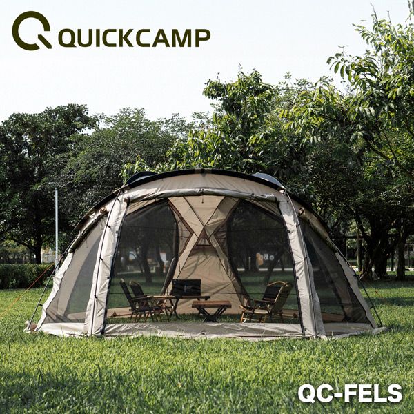 【QUICKCAMP】 圓頂庇護帳 穹頂帳 QC-FELS