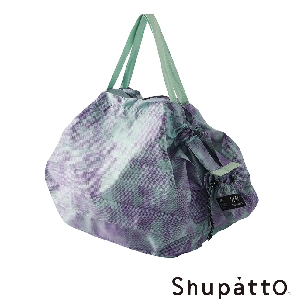 Shupatto 燈籠型戶外系列防潑水秒收環保啪啪包-大27L/ 霧夜紫