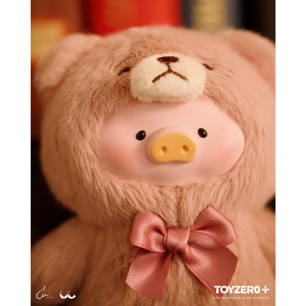 TOYZEROPLUS罐頭豬LuLu復古泰迪玩具店搪膠絨毛掛件盲盒