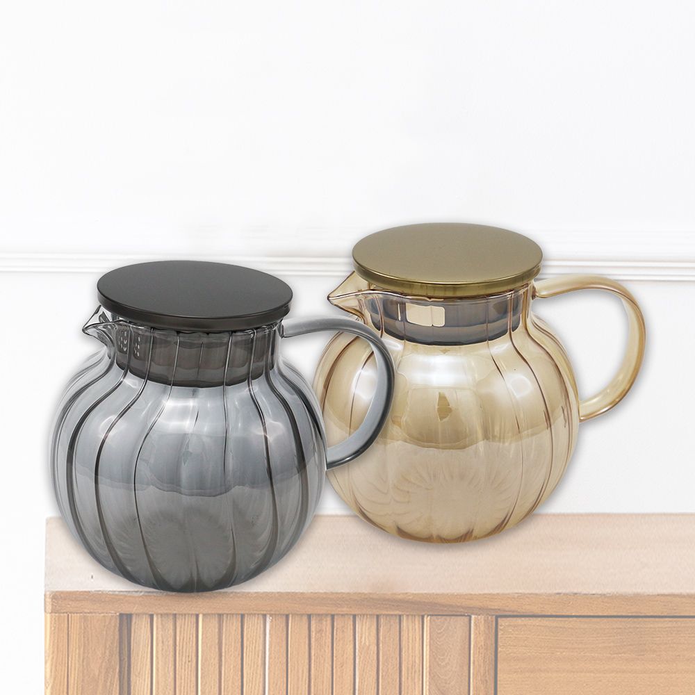 AWANA耐熱玻璃南瓜壺-1200ml-2組