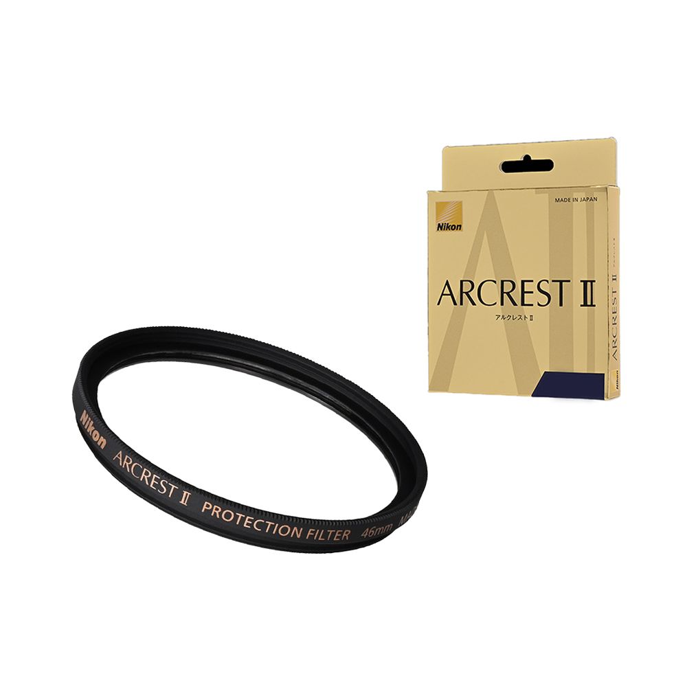 Nikon ARCREST II PROTECTION FILTER 46mm 保護鏡 雙面防靜電、防潑水、防油汙塗層
