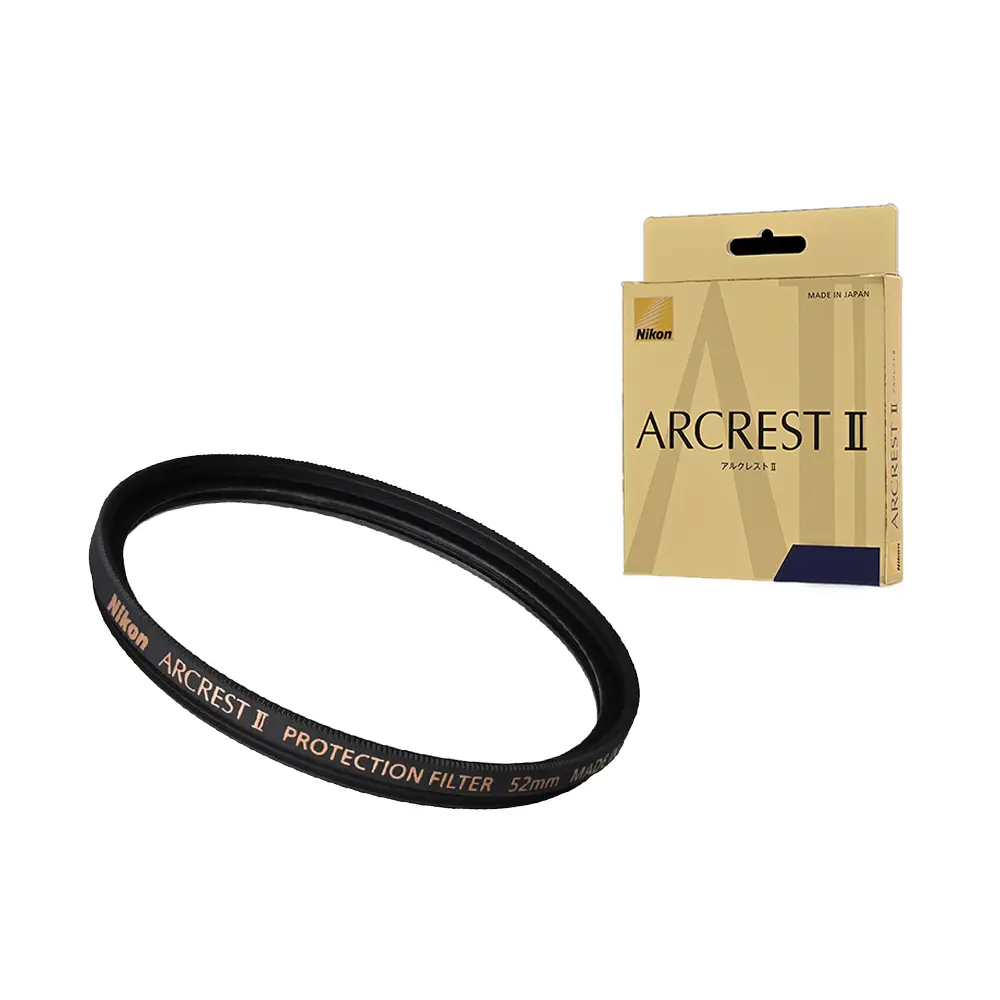 Nikon ARCREST II PROTECTION FILTER 52mm 保護鏡 雙面防靜電、防潑水、防油汙塗層