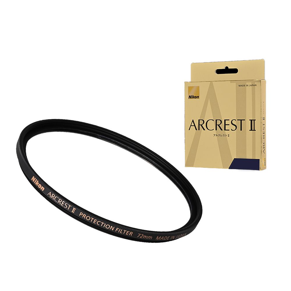Nikon ARCREST II PROTECTION FILTER 72mm 保護鏡 雙面防靜電、防潑水、防油汙塗層