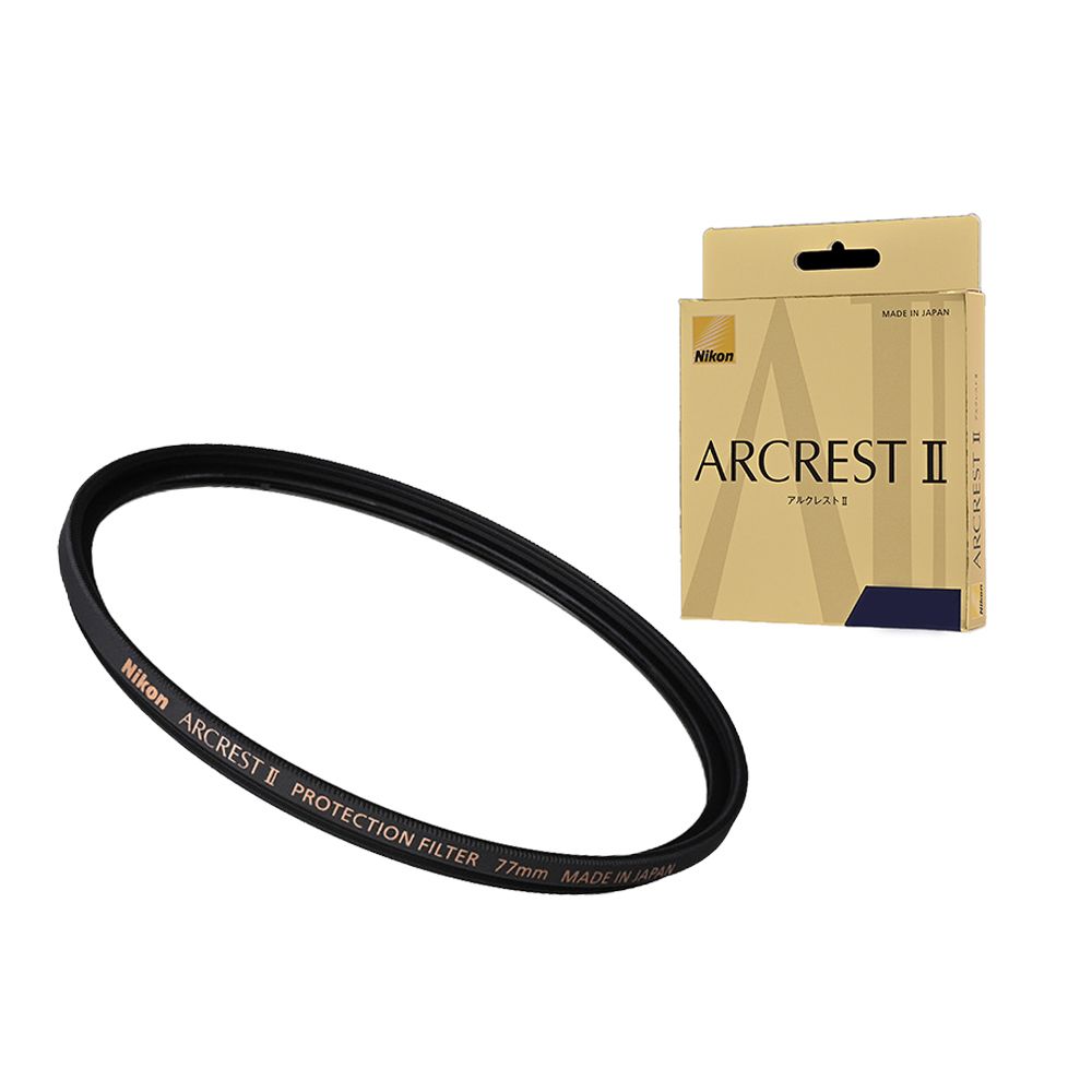 Nikon ARCREST II PROTECTION FILTER 77mm 保護鏡 雙面防靜電、防潑水、防油汙塗層