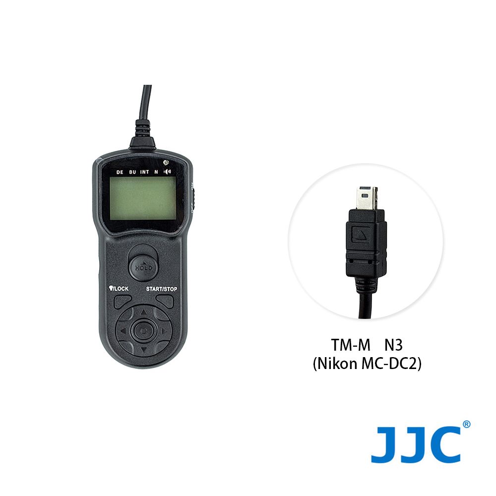 JJC TM-M 液晶定時快門線 N3(Nikon MC-DC2)