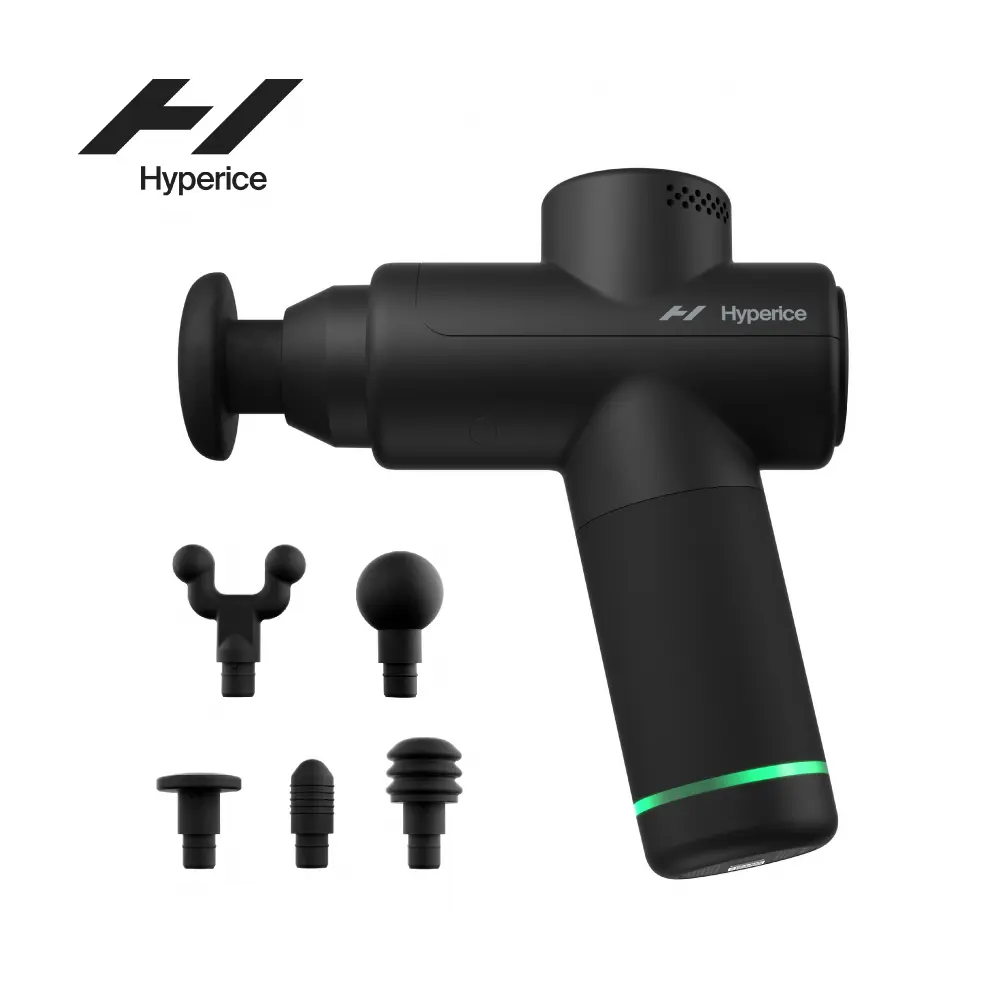 結帳再現折🚩【Hyperice】HYPERVOLT GO 2 無線震動按摩槍 午夜黑+按摩頭組合(5入)