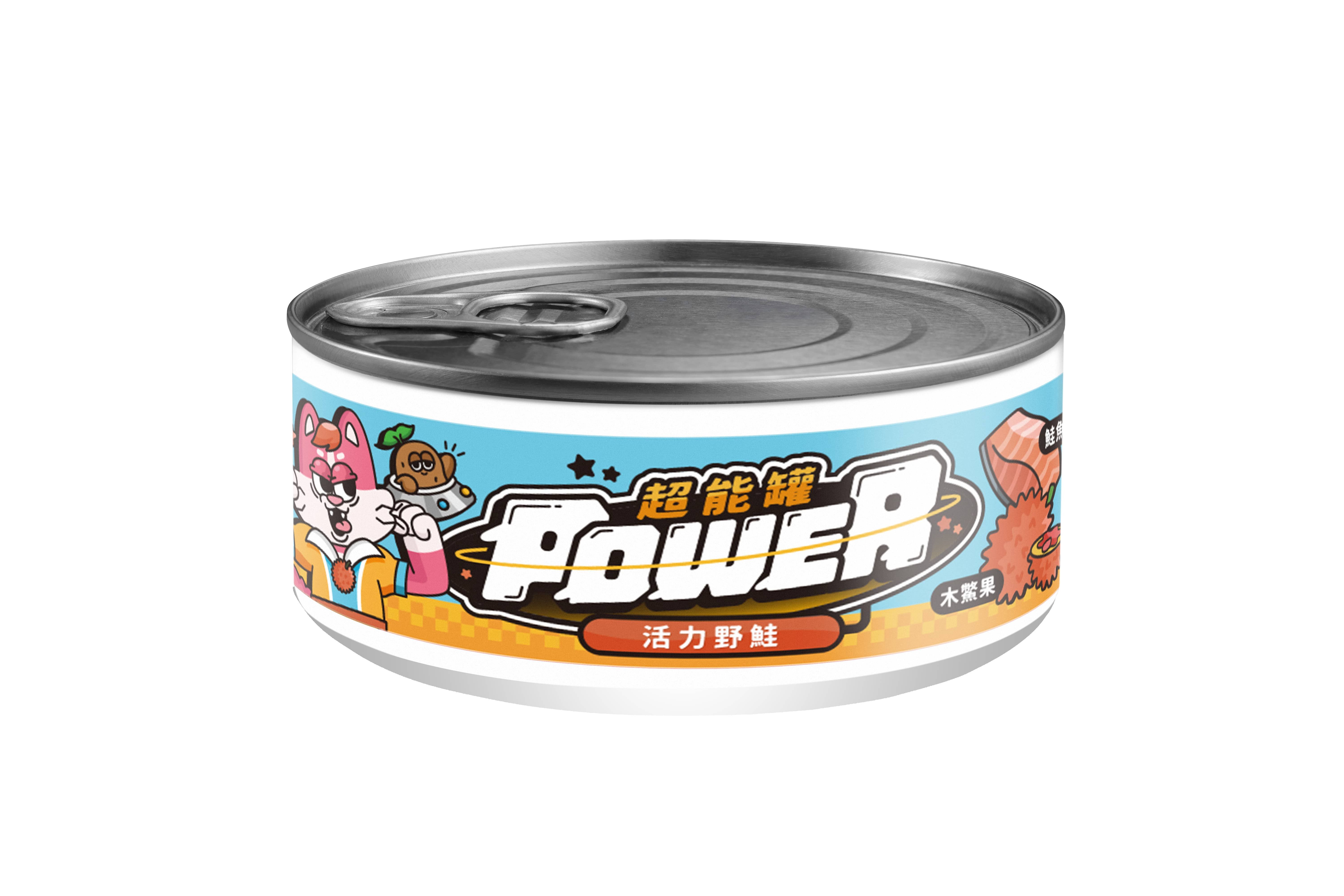 【COUCH POTATO 沙發馬鈴薯】POWER超能貓咪主食罐-活力野鮭/24入(箱)