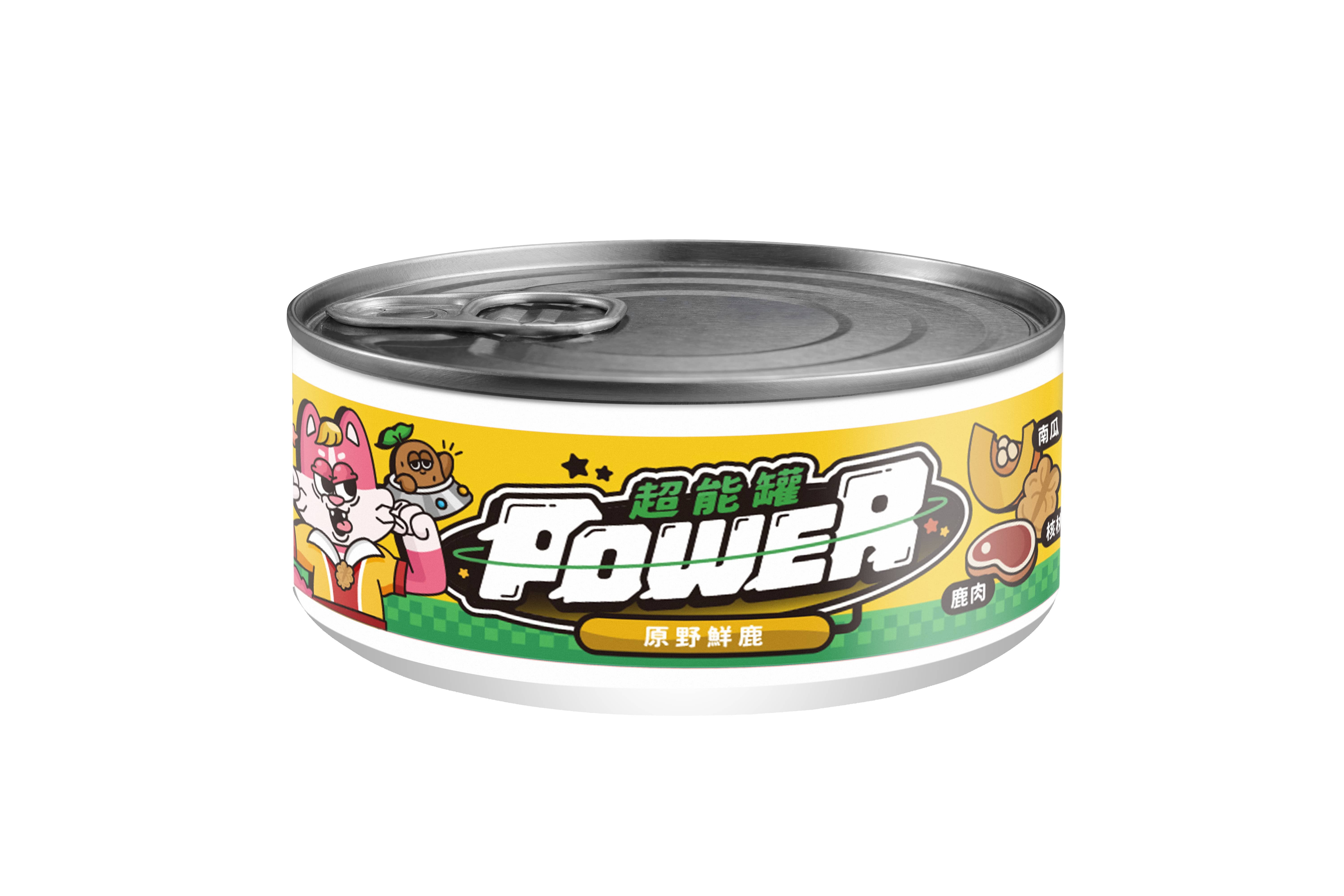 【COUCH POTATO 沙發馬鈴薯】POWER超能貓咪主食罐-原野鮮鹿/24入(箱)