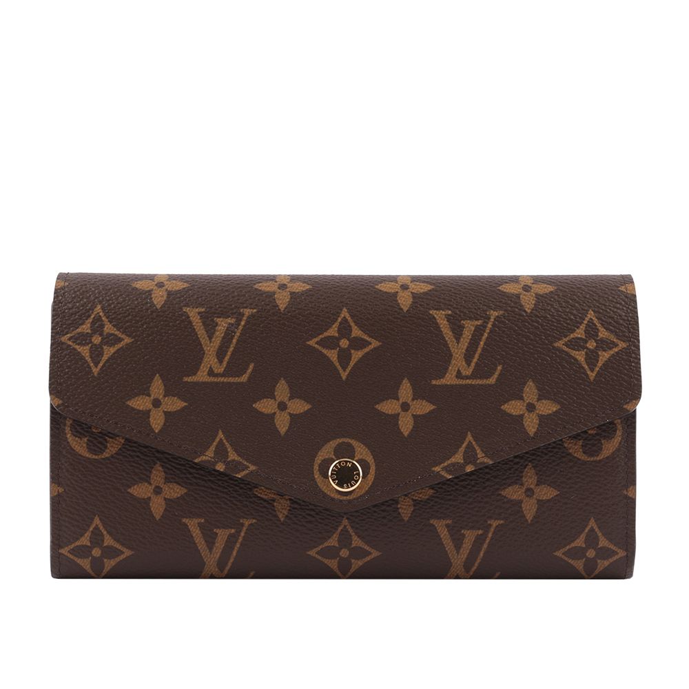 【Louis Vuitton 路易威登】Monogram SARAH翻蓋發財長夾(粉色) M62235/ 平行輸入