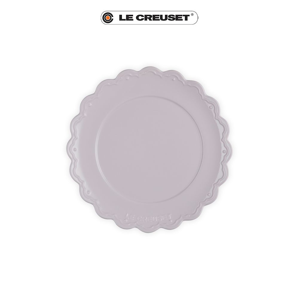 LE CREUSET瓷器永恆花蕾系列/ 圓盤/ 27cm/ 柔粉紫